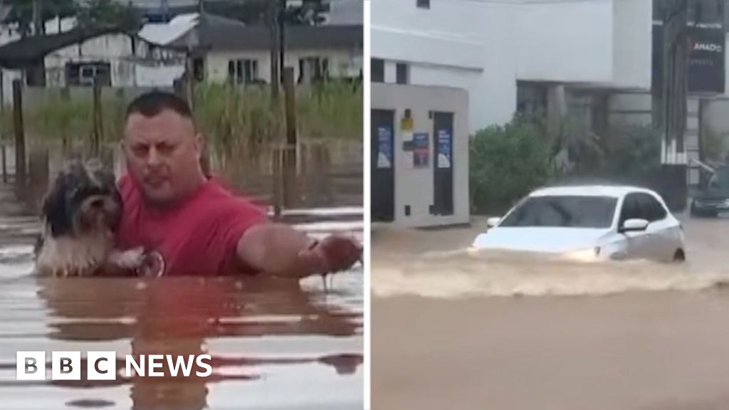 Floods submerge houses, roads in Brazil