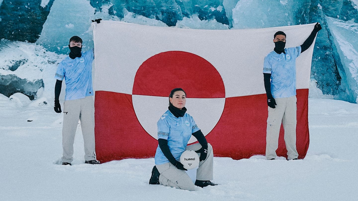 Greenland unveils stunning snow-inspired Hummel away shirt