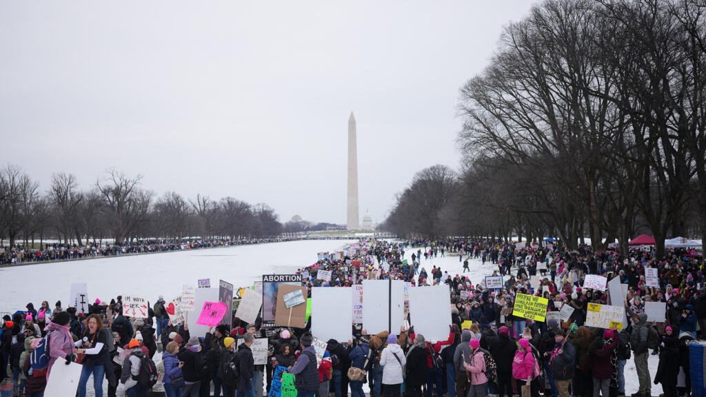 On the eve of Trump’s inauguration, thousands gathered in Washington against his policies