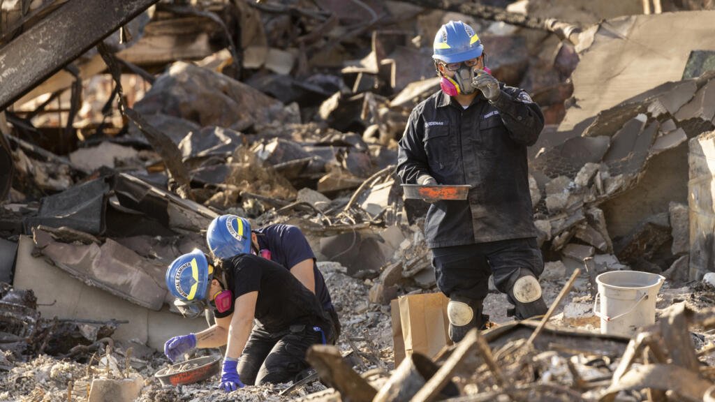 Tired Los Angeles firefighters are bracing for the return of dangerous winds