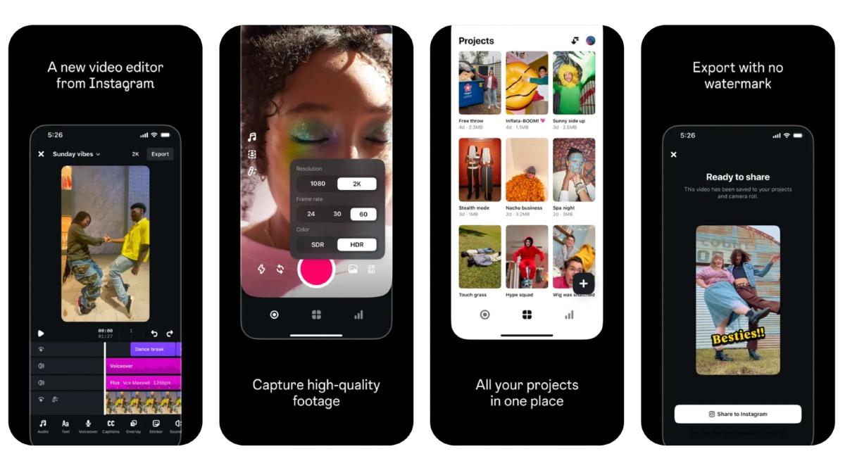 Instagram is rushing a new video editing app that definitely looks like CapCut