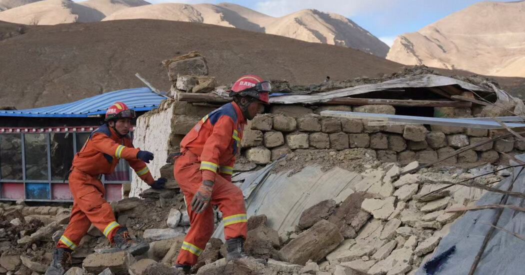 In Tibet, earthquake survivors face freezing weather conditions