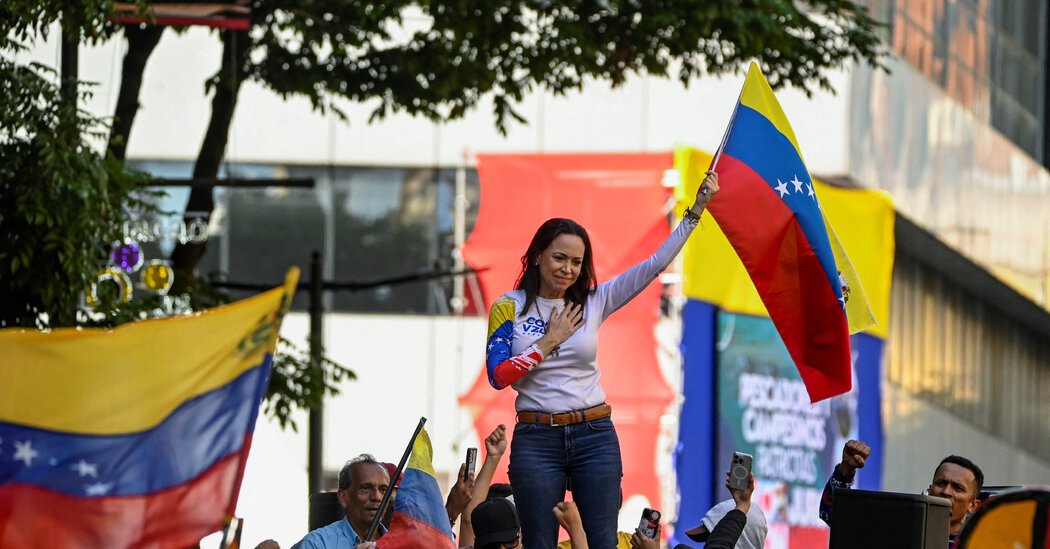 The leader of the Venezuelan opposition, Maria Corina Machado, was released after being detained