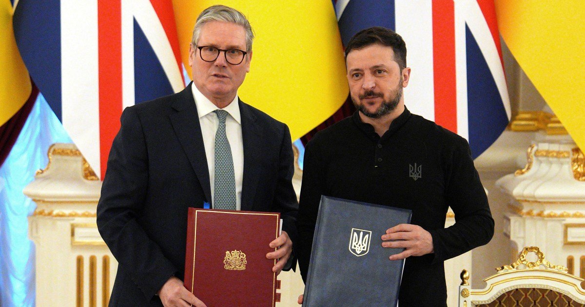 UK and Ukrainian leaders sign ‘landmark’ 100-year deal Russia-Ukraine war news