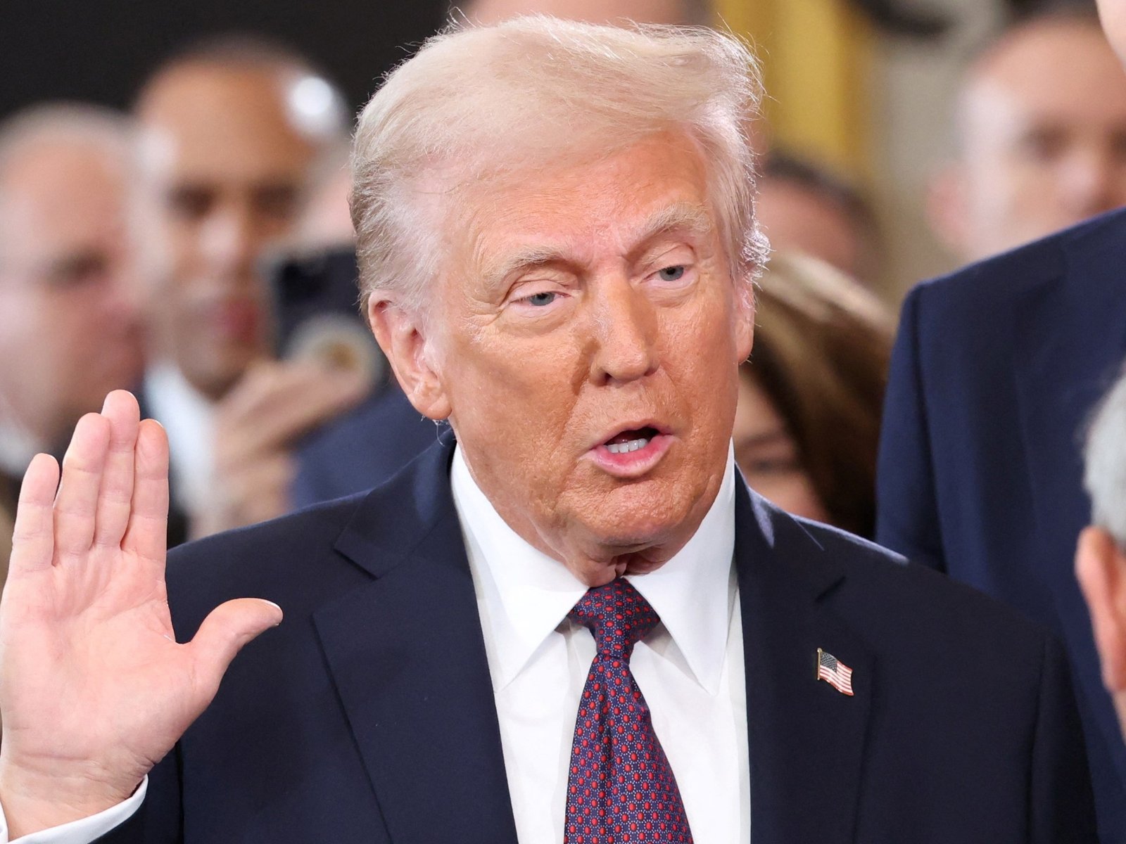 Donald Trump is sworn in to begin his second term as President of the United States