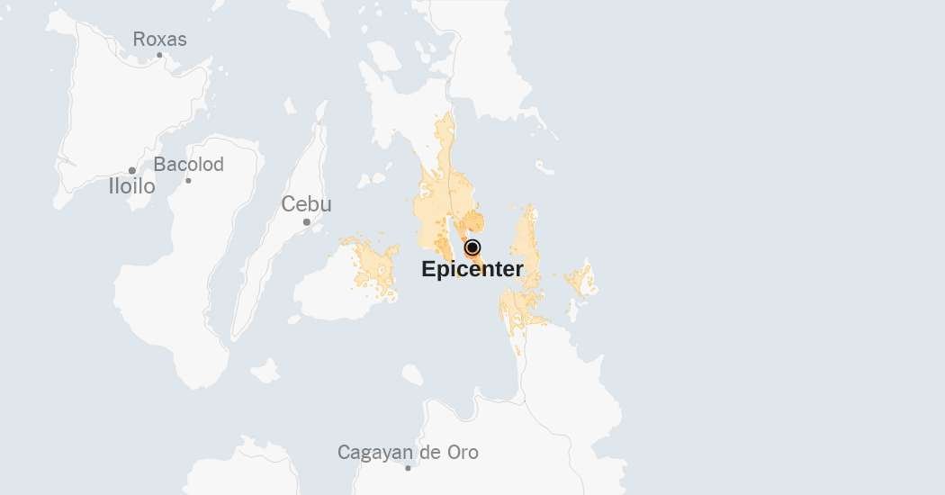 Map: Magnitude 5.7 earthquake hits the Philippines