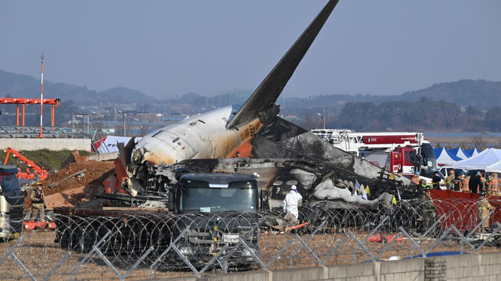 A report of the fall of the South Korean aircraft says that the remains of birds were found in Jeju’s jet engines