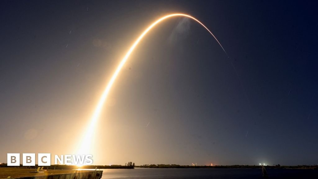 SpaceX rocket launches private moon mission