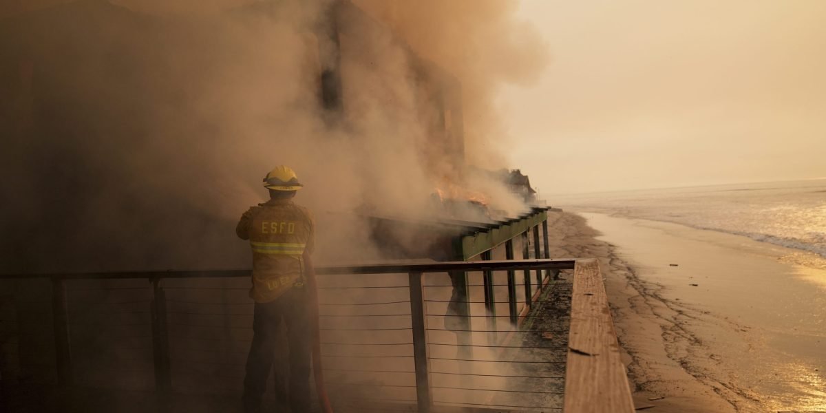 Strong Santa Ana winds wreak havoc on Los Angeles fires expected to return for days