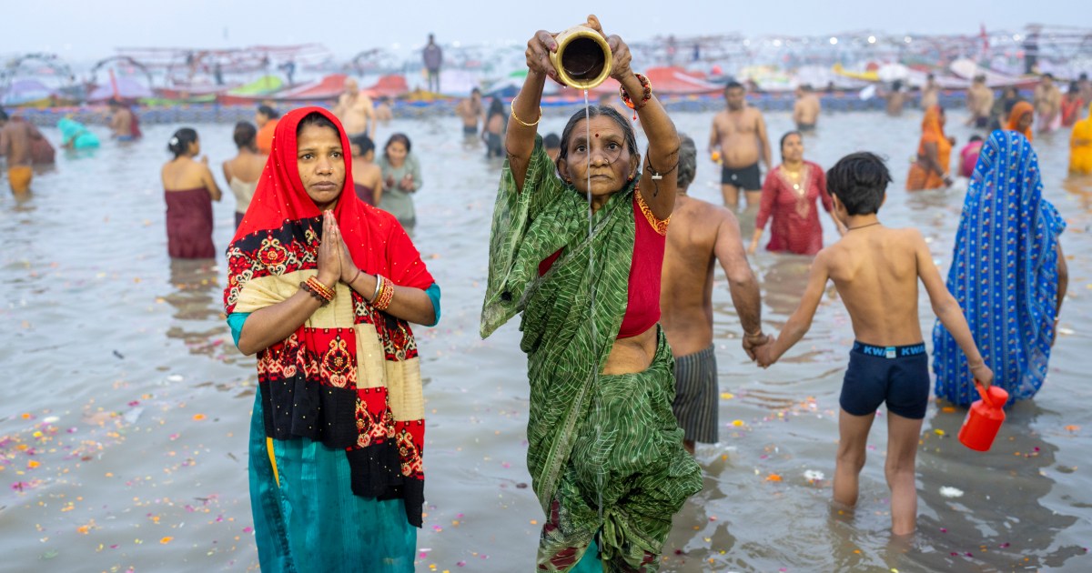 Thousands of Hindus bathe in holy water during Kumbh Mela in India | Religion News