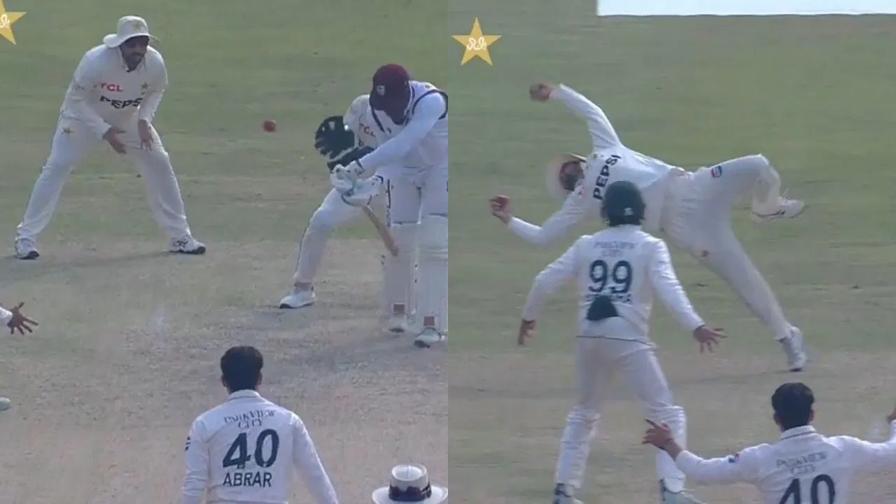 Salman Agha single-handedly blinds Kevin Sinclair in PAK vs WI first Test