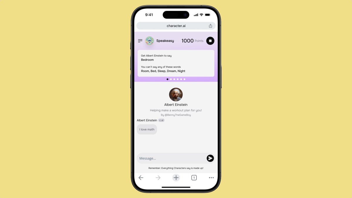 AI startup Character AI tests web games