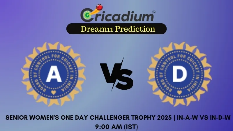 2025 Senior Women’s One Day Challenger Trophy IN-AW vs IN-DW Dream11 Prediction Match 4