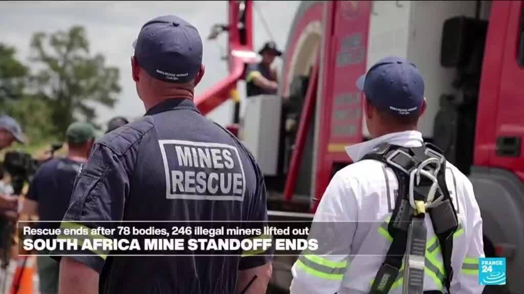 South African mine rescue: 78 bodies, 246 illegal miners pulled out