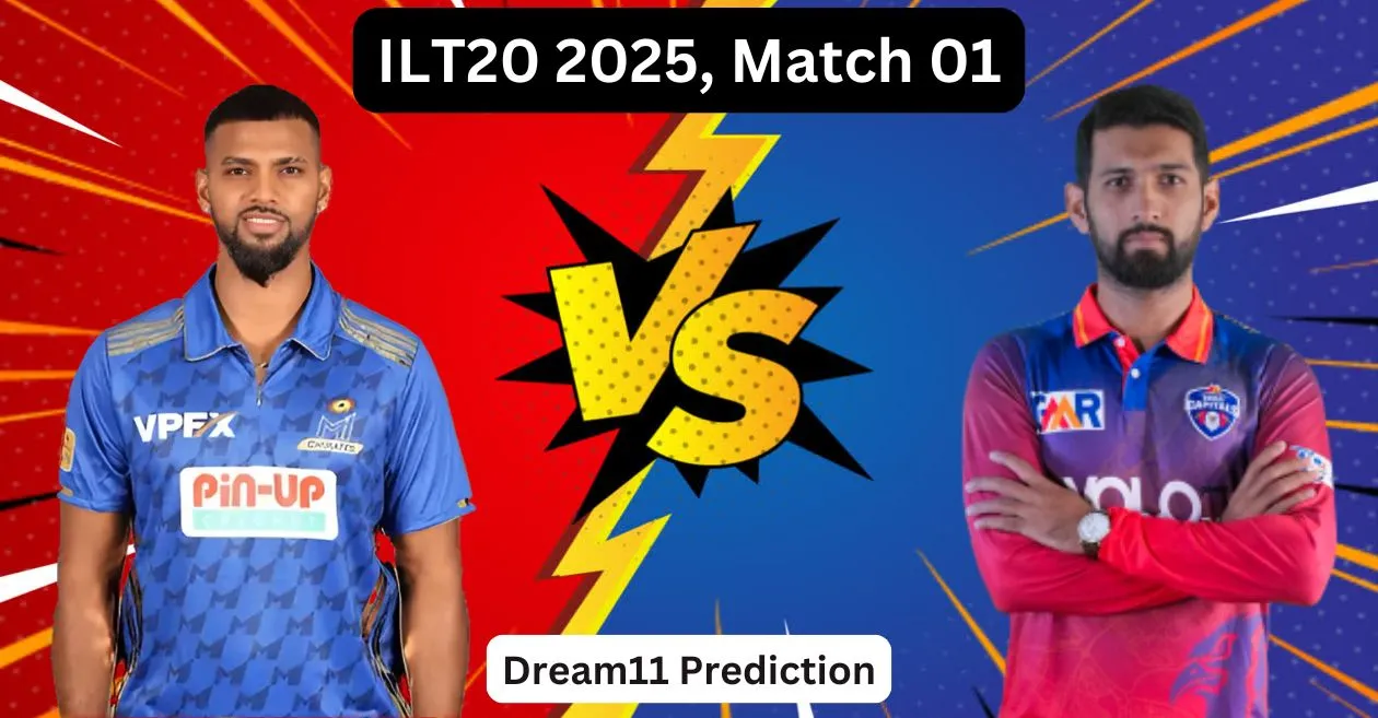 DC vs MIE, ILT20 2025: Match Prediction, Dream11 Team, Fantasy Cricket Tips and Pitch Report Dubai Capitals vs MI Emirates Airline Historical Result