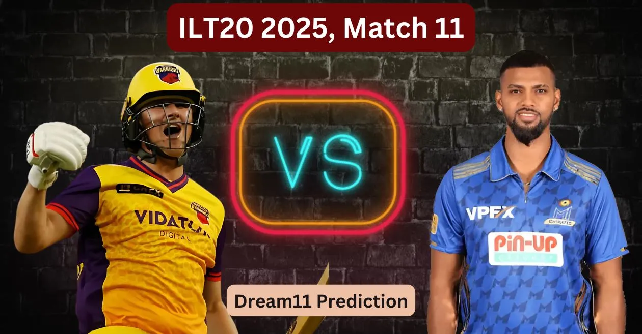 SWR vs MIE, ILT20 2025: Match Prediction, Dream11 Team, Fantasy Cricket Tips and Pitch Report | Sharjah Warriors vs MI Emirates