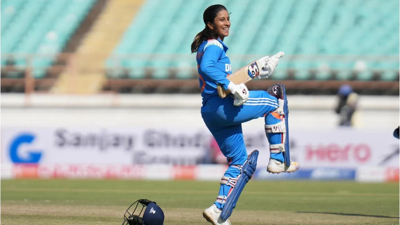 Jemimah Rodrigues sparks ‘guitar celebration’ after hitting stunning maiden hundred