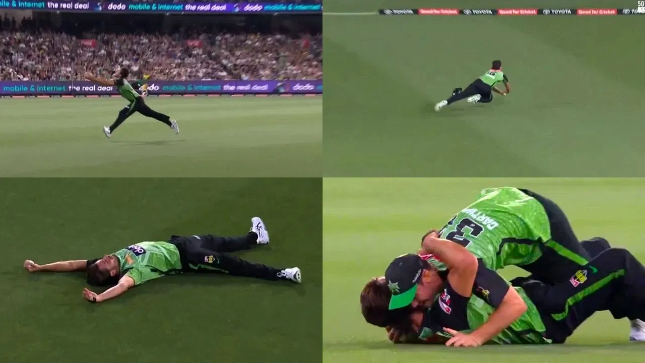 Marcus Stoinis shocks everyone with stunning catch at backwards in BBL