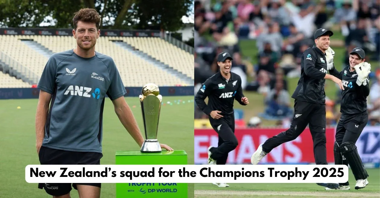 New Zealand Cricket announces 2025 Champions Trophy squad; Mitchell Santner leads