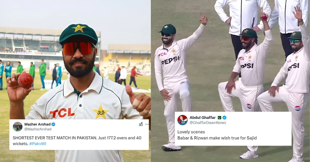 Twitter Reaction: Sajid Khan performs well as Pakistan beat West Indies by 127 runs in first Test