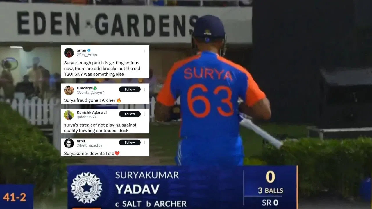 ‘Era of Suryakumar Yadav’s downfall’ – India captain branded ‘fraud’ after defeat in first ENG T20I