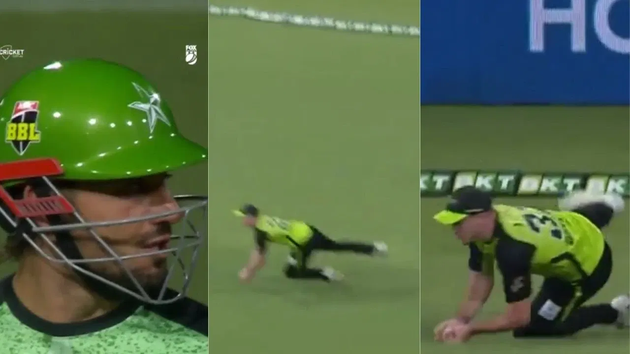 Marcus Stoinis shocked after being dismissed by George Garton in BBL 2024-25 knockout match