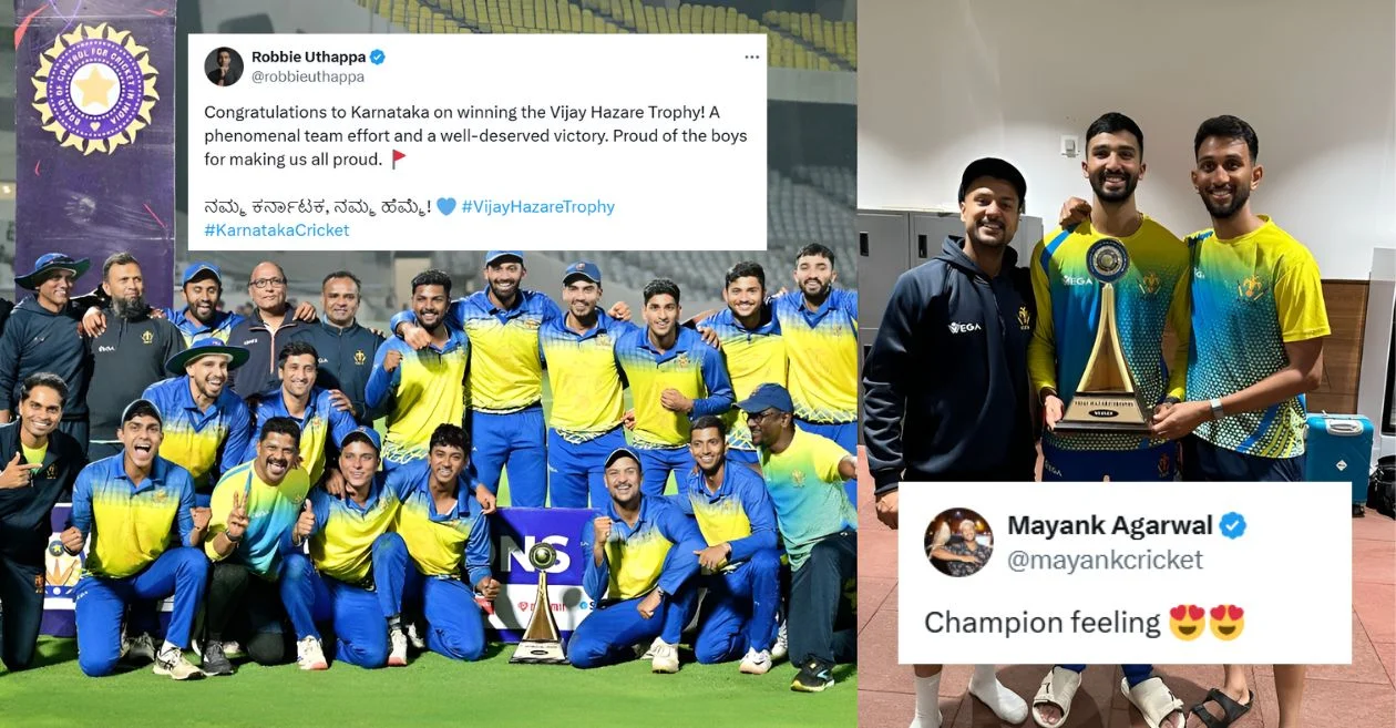 Twitter Reaction: Karnataka’s Mayank Agarwal beats Karan Nair’s Vidarbha in 2024-25 Vijay Hazare Trophy final