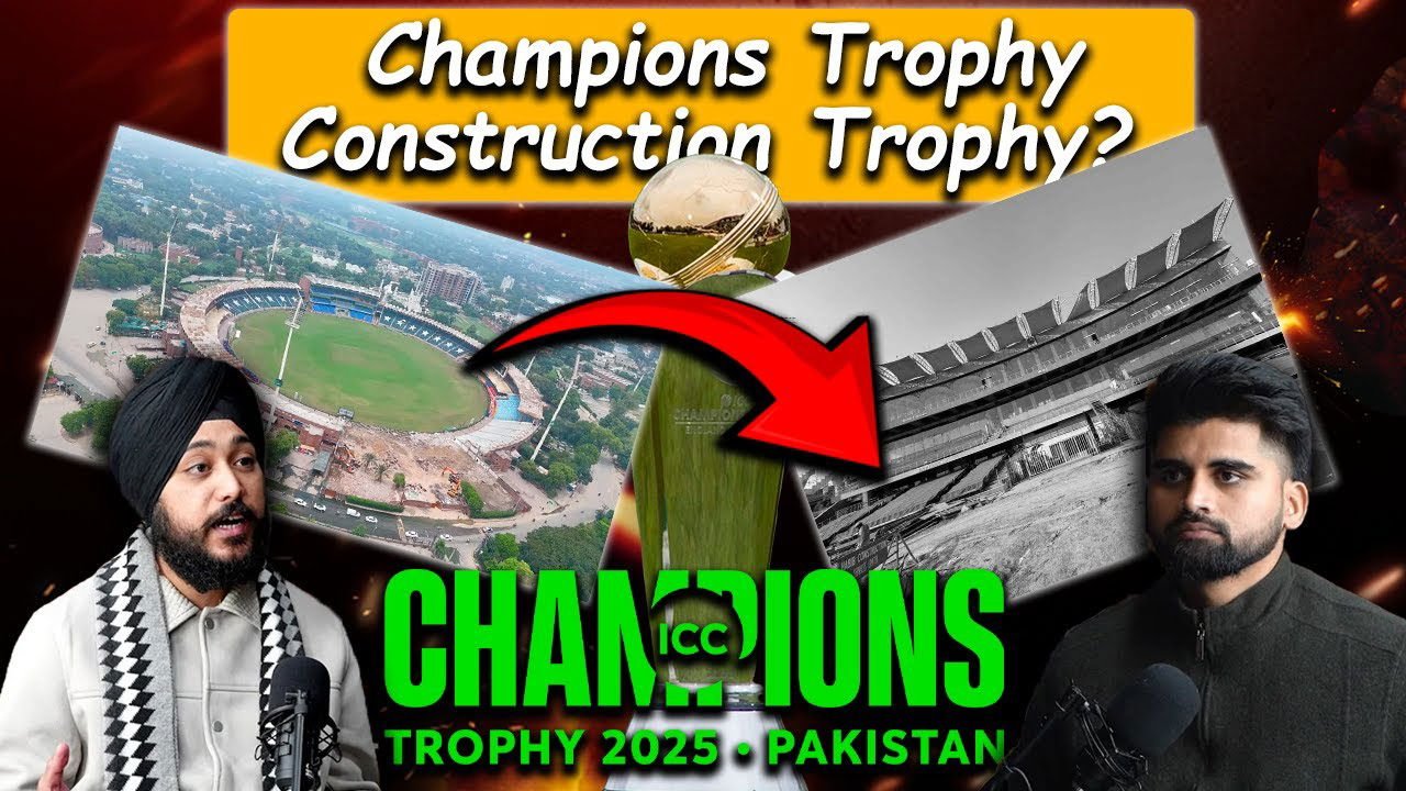 Championship trophy or construction trophy? Pakistan Stadium Ka Haal Dekho!