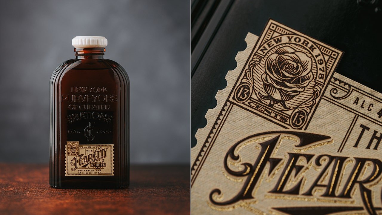 Crime-ridden New York City in 1975 inspires gin brand bottle design