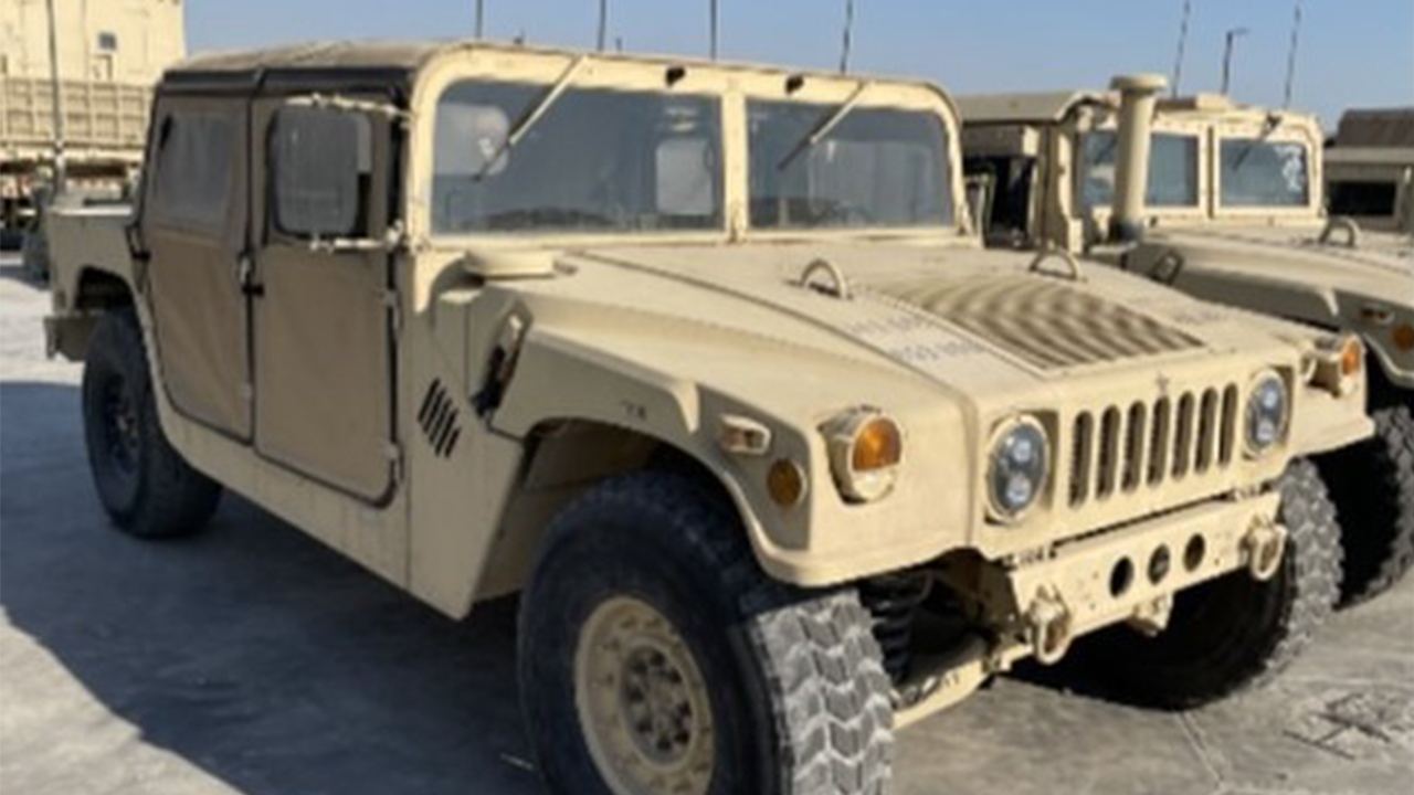 Suspect cuts through fence at California Army Reserve center before stealing Humvee, equipment