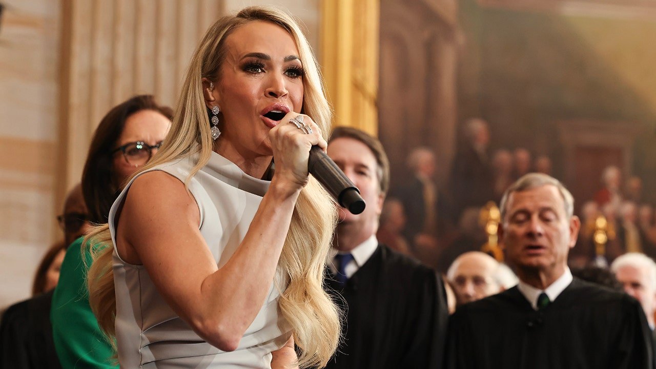 Carrie Underwood wins at Trump inauguration after music accident