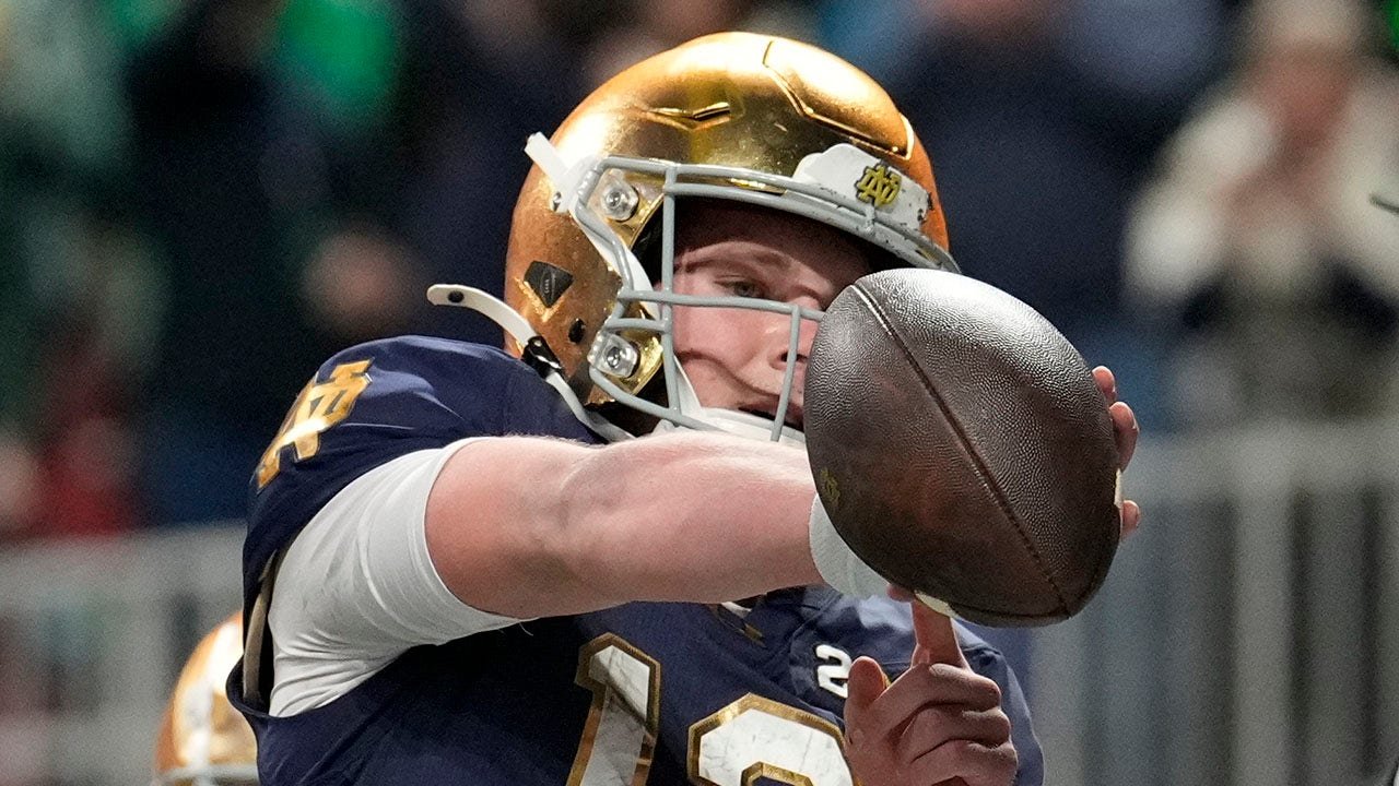 Notre Dame’s Riley Leonard names favorite Bible verse after scoring opening touchdown in national championship game