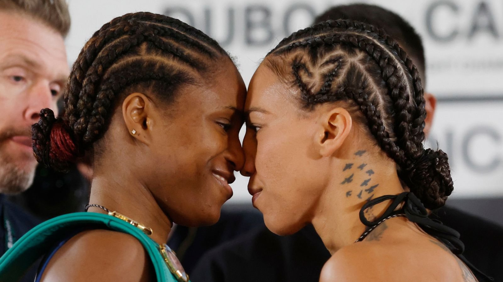 Caroline Dubois, Jessica Camara go toe-to-toe in weigh-in showdown ahead of lightweight world title fight Boxing News