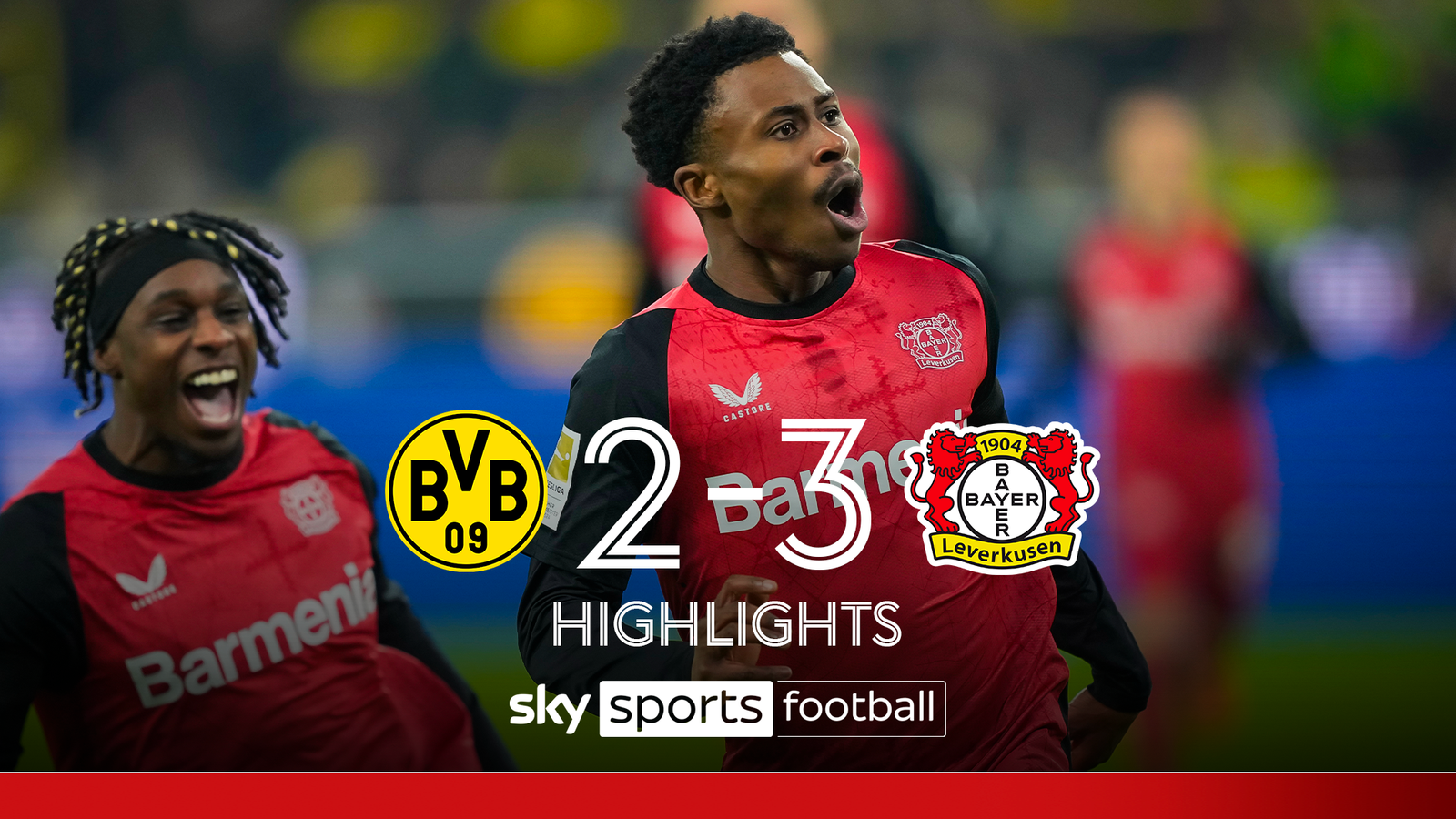 Leverkusen beat Dortmund in a thriller and won nine consecutive victories in all competitions