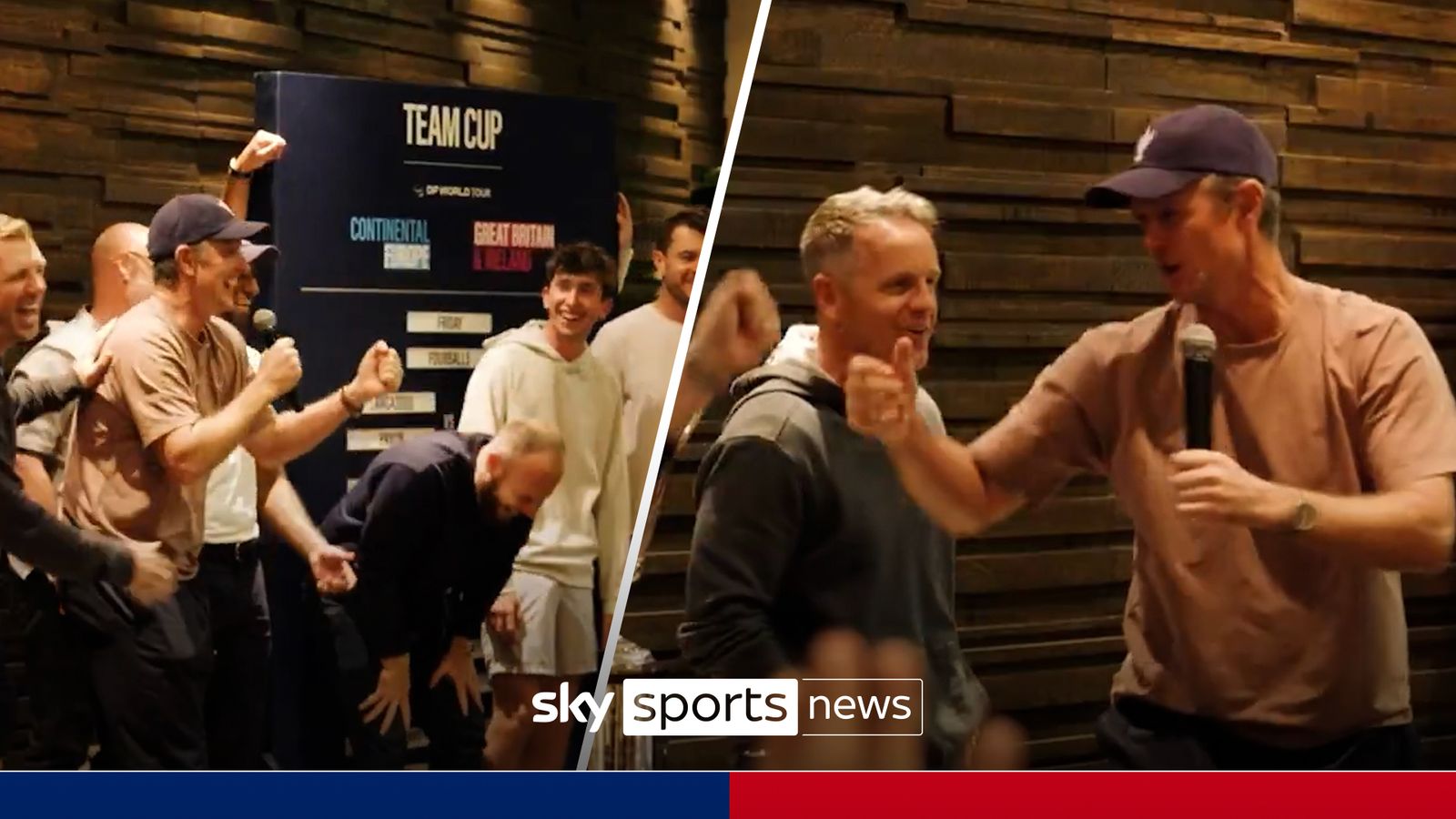 “Dear Caroline!” | Justin Rose leads Team Cup celebrations with karaoke