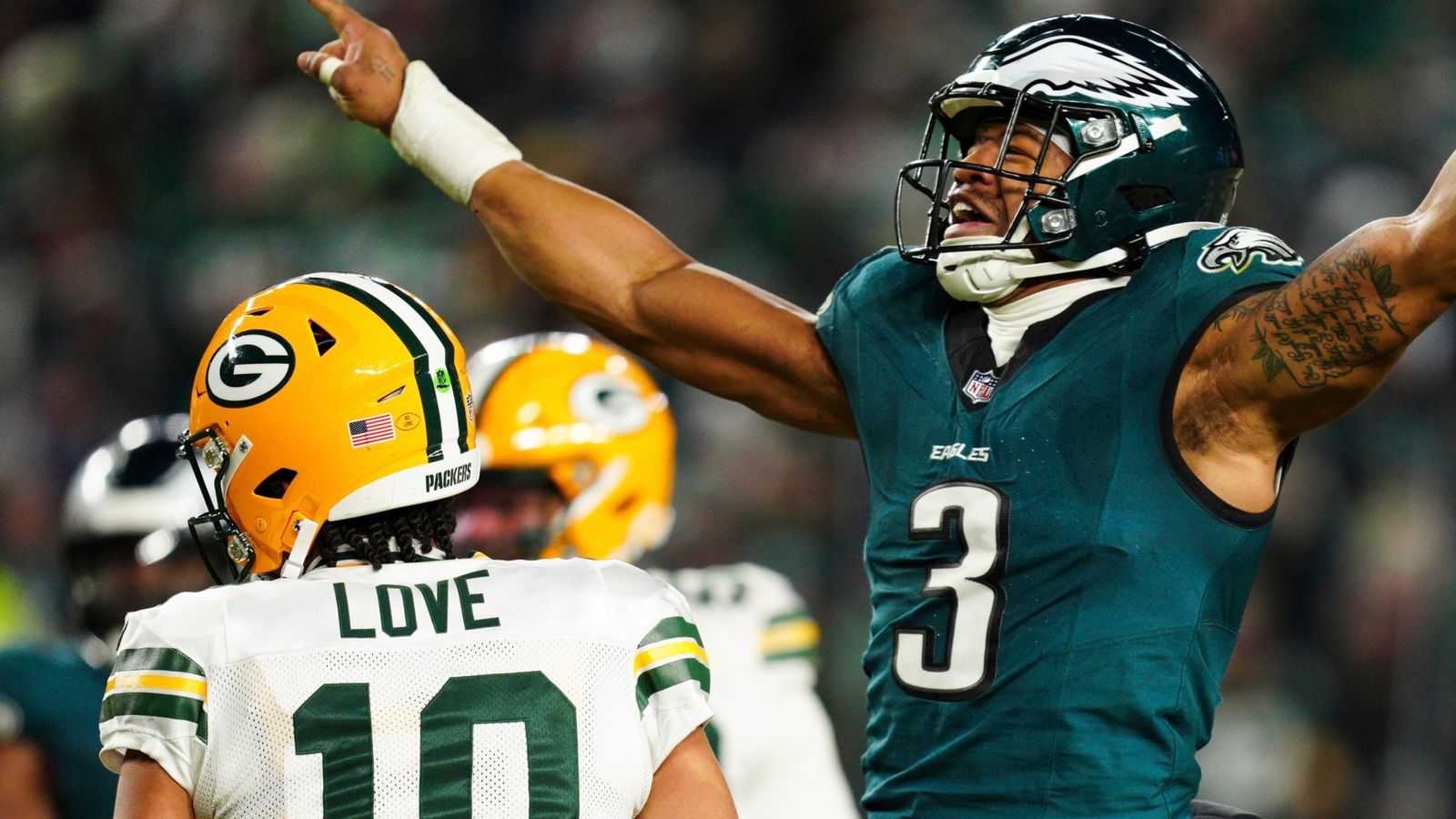 Green Bay Packers 10-22 Philadelphia Eagles: Jordan Love throws three interceptions as Packers exit playoff | NFL News