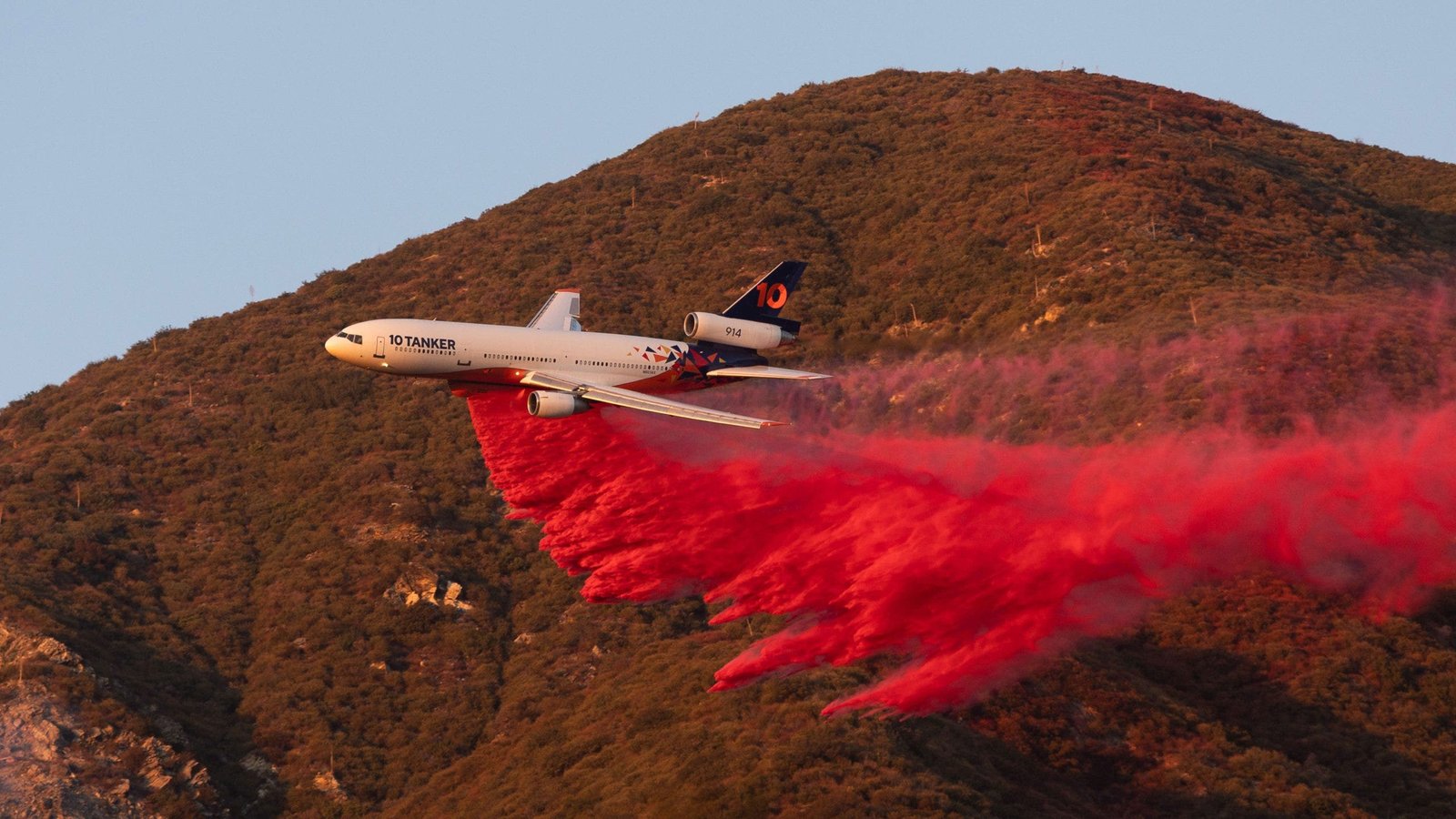 Check it out: Photos capture planes helping fight California wildfires